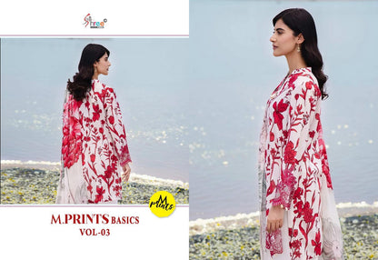 M Print Basics Vol 3 Shree Fabs Pure Cotton Karachi Salwar Suits Wholesaler