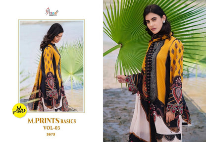 M Print Basics Vol 3 Shree Fabs Pure Cotton Karachi Salwar Suits Wholesaler
