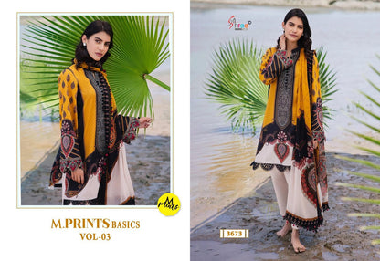 M Print Basics Vol 3 Shree Fabs Pure Cotton Karachi Salwar Suits Wholesaler
