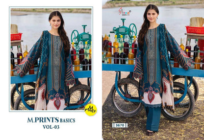 M Print Basics Vol 3 Shree Fabs Pure Cotton Karachi Salwar Suits Wholesaler
