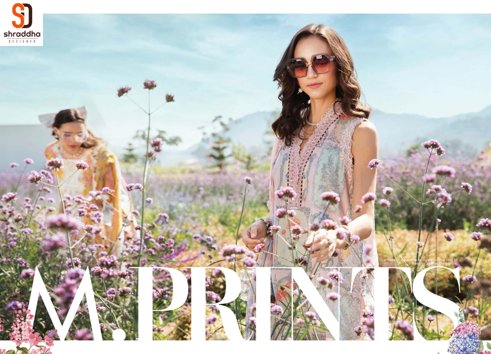 M Print Vol 17 Shraddha Designer Lawn Cotton Pakistani Salwar Suits Exporter Gujarat