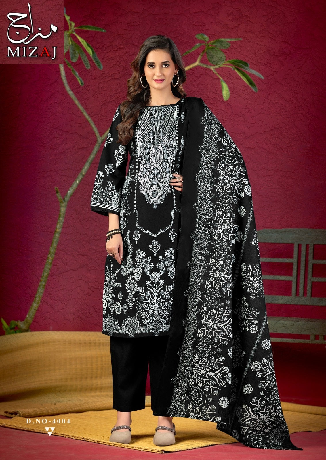 M Print Vol 4 Mizaj Mix Cotton Karachi Salwar Suits Wholesaler India