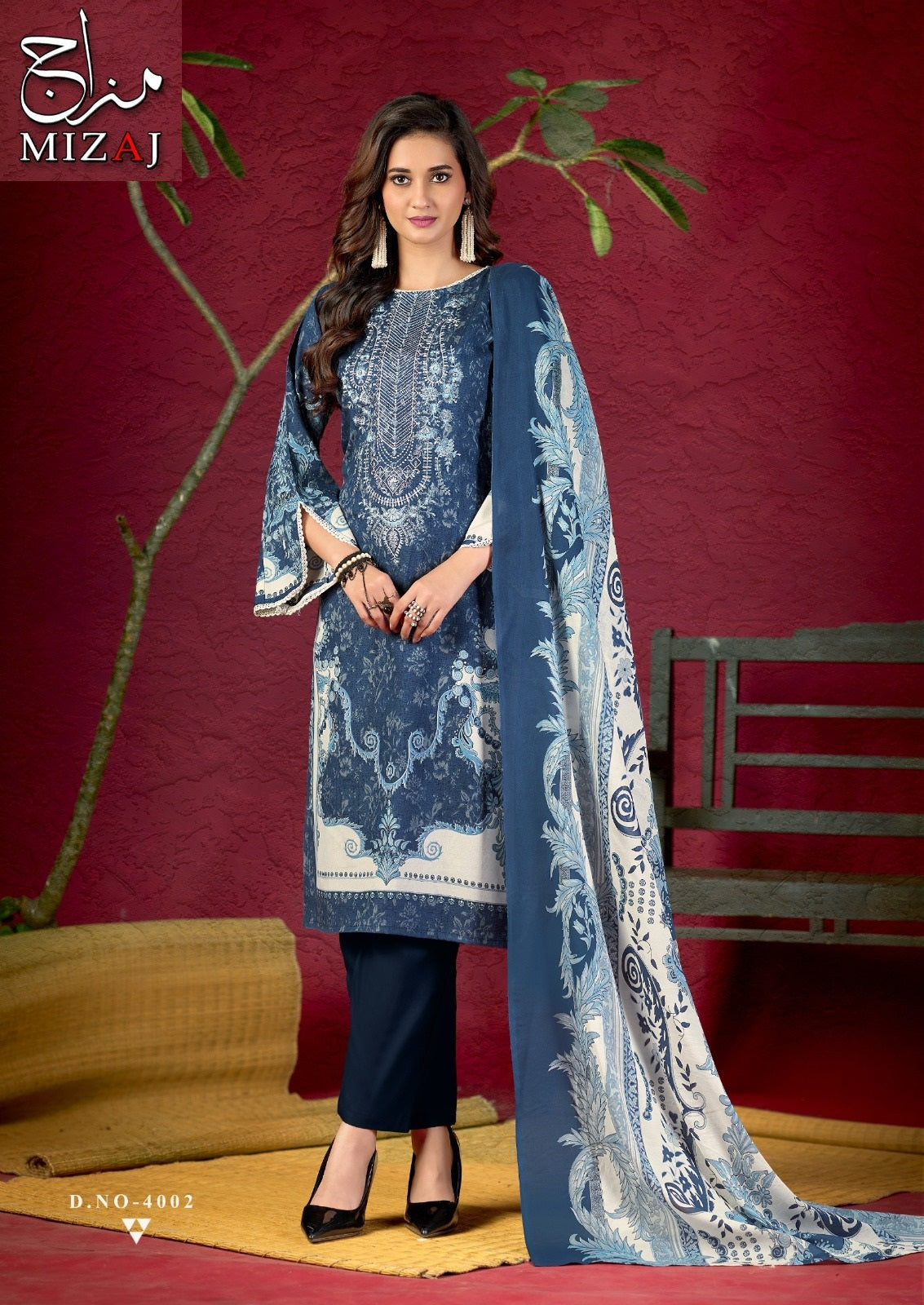 M Print Vol 4 Mizaj Mix Cotton Karachi Salwar Suits Wholesaler India