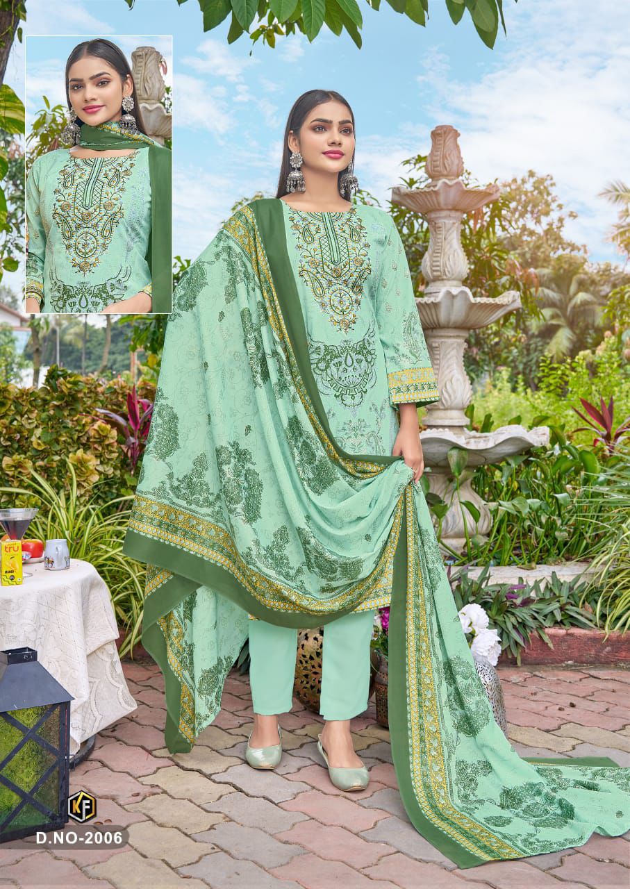 M Prints Vol 2 Luxury Collection Soft Cotton Keval Fab Karachi Salwar Suits Wholesale Price