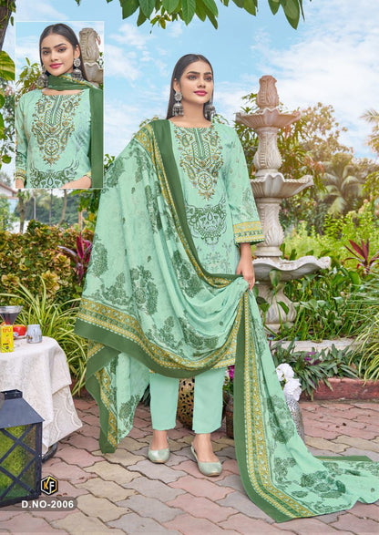 M Prints Vol 2 Luxury Collection Soft Cotton Keval Fab Karachi Salwar Suits Wholesale Price