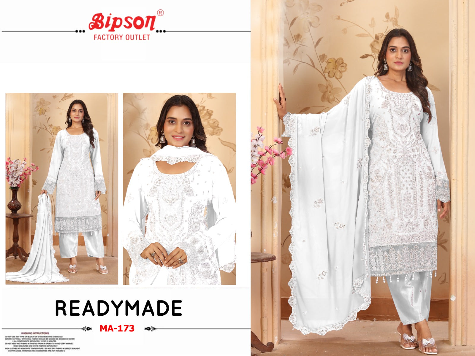 Ma 173 Bipson Prints Fox Georgette Pakistani Readymade Suits Exporter India