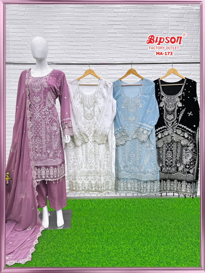 Ma 173 Bipson Prints Fox Georgette Pakistani Readymade Suits Exporter India