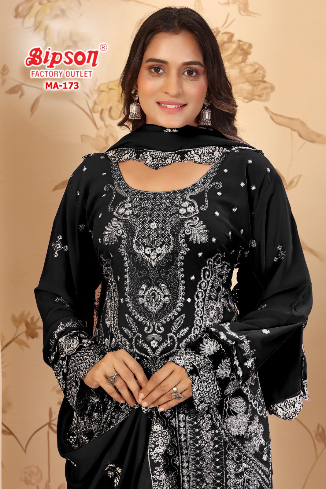 Ma 173 Bipson Prints Fox Georgette Pakistani Readymade Suits Exporter India