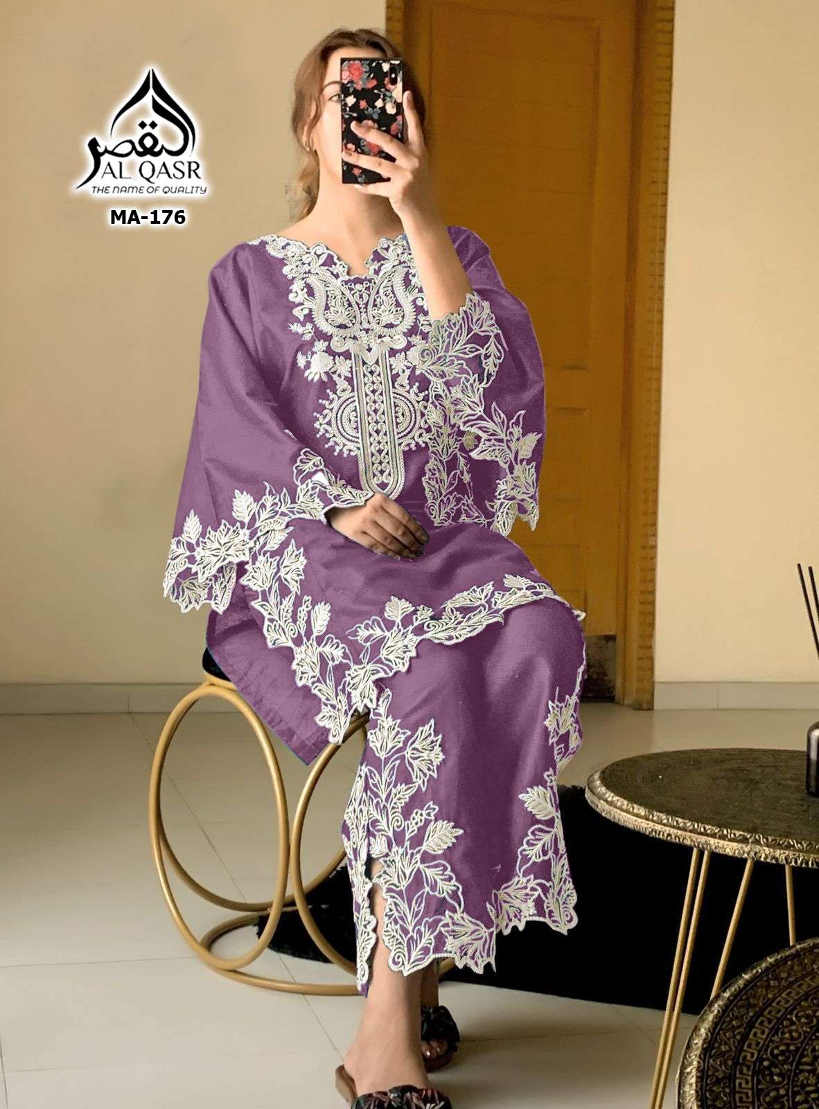 Ma 176 Al Qasr Fox Georgette Pakistani Readymade Suits Exporter Ahmedabad
