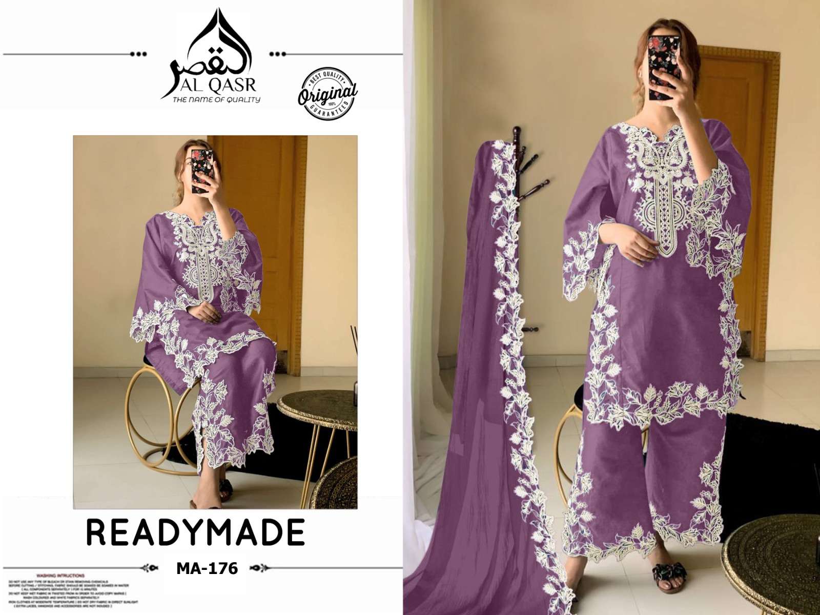 Ma 176 Al Qasr Fox Georgette Pakistani Readymade Suits Exporter Ahmedabad