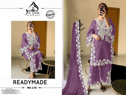 Ma 176 Al Qasr Fox Georgette Pakistani Readymade Suits Exporter Ahmedabad