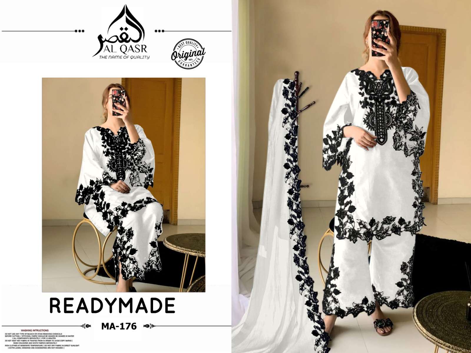 Ma 176 Al Qasr Fox Georgette Pakistani Readymade Suits Exporter Ahmedabad