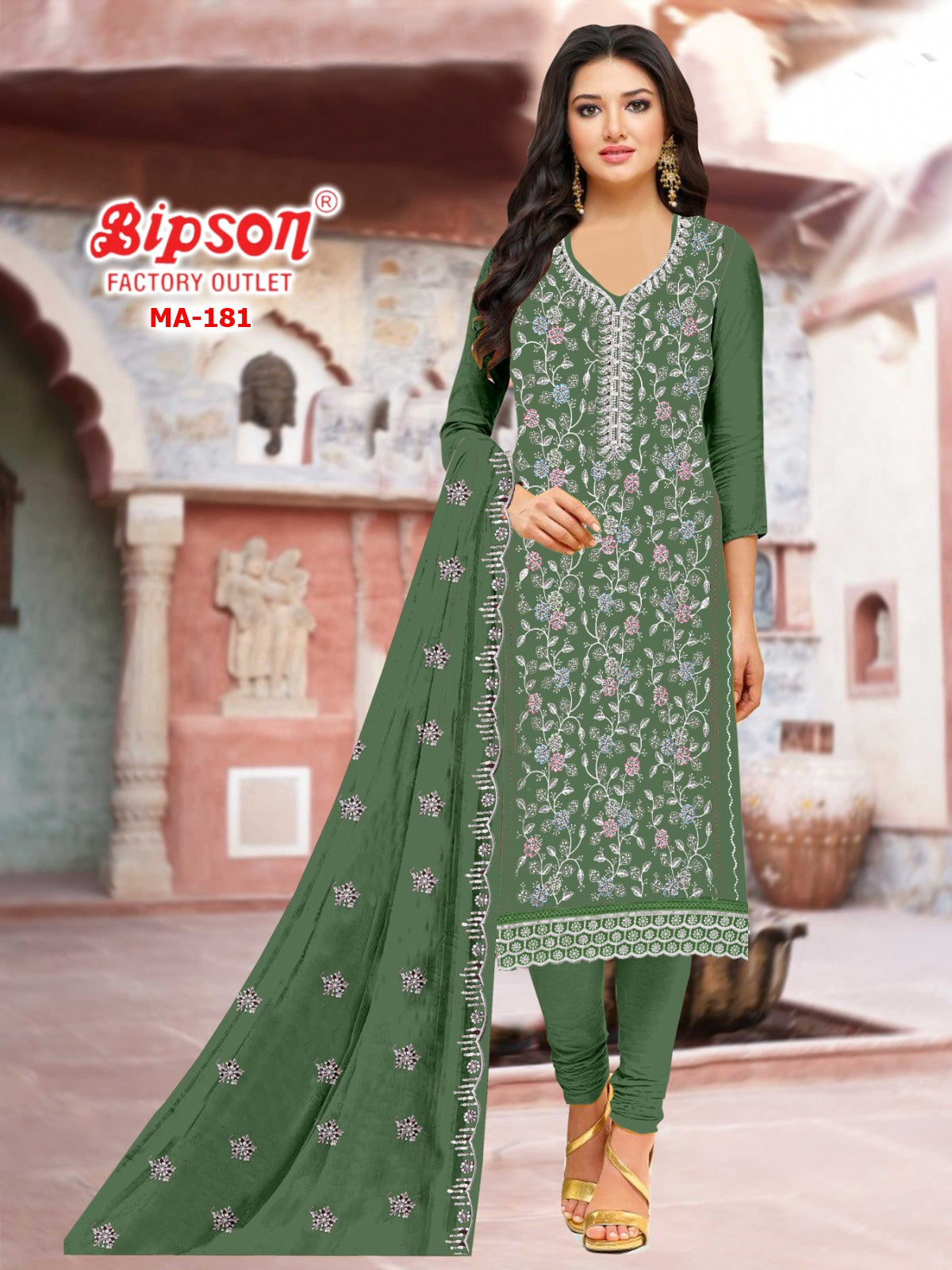Ma 181 Bipson Prints Fox Georgette Pakistani Readymade Suits Manufacturer India