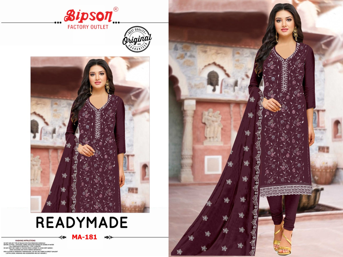 Ma 181 Bipson Prints Fox Georgette Pakistani Readymade Suits Manufacturer India