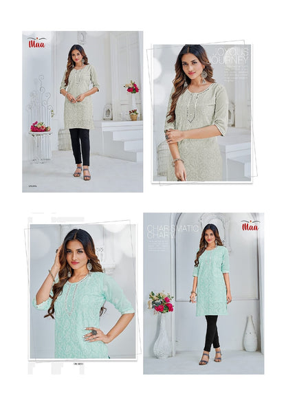 Maa 130325 Ffi Cotton Knee Length Kurtis Wholesale