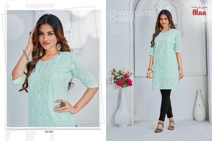 Maa 130325 Ffi Cotton Knee Length Kurtis Wholesale