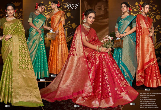 Maa Vaibhav Organza Vol 6 Saroj Sarees Wholesale