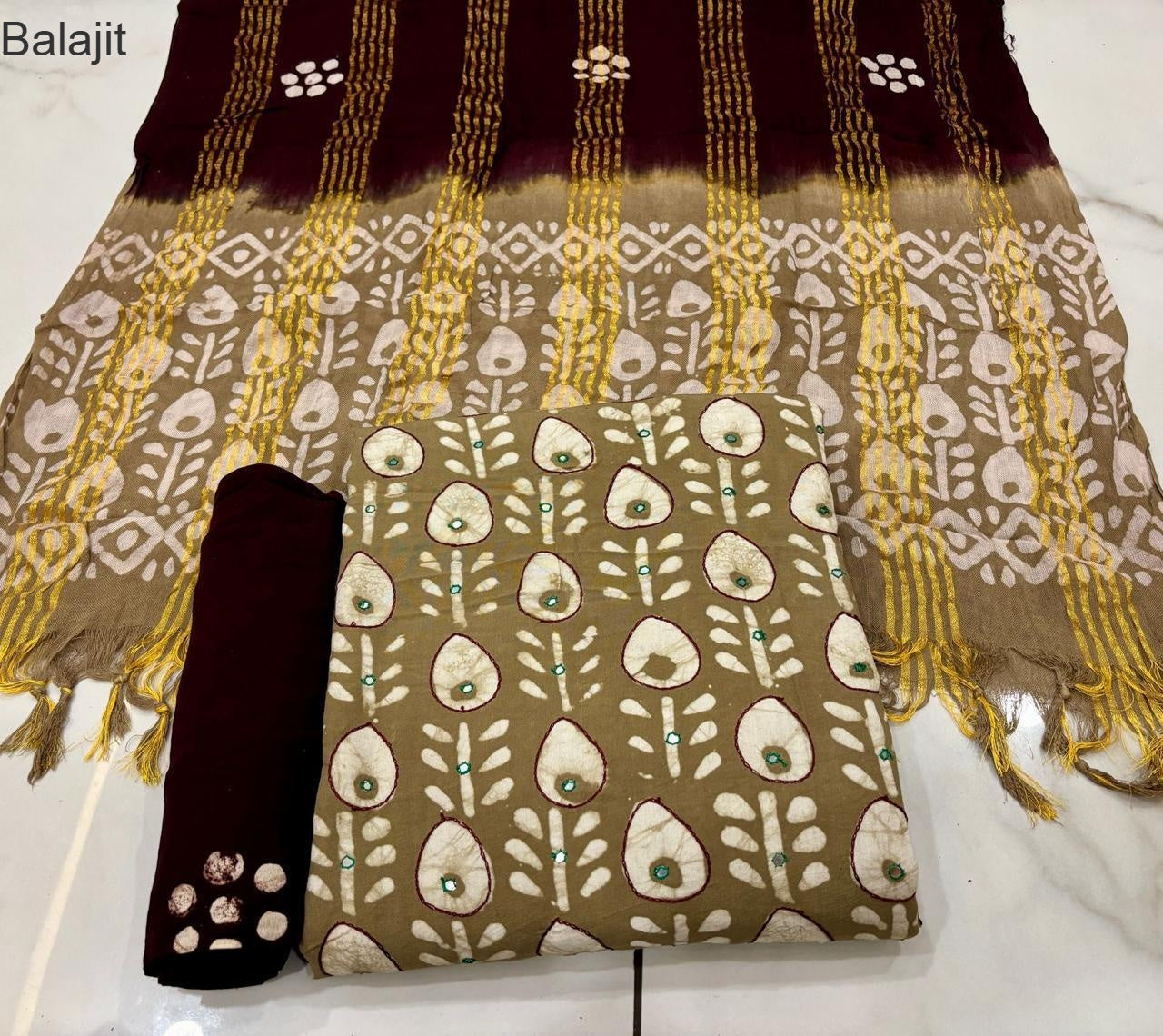 Maachi Work 2025 Balajit Rayon 14Kg Salwar Suits Wholesaler Ahmedabad