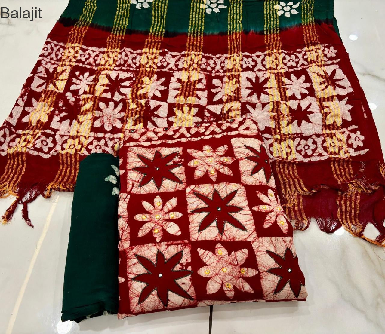 Maachi Work 2025 Balajit Rayon 14Kg Salwar Suits Wholesaler Ahmedabad