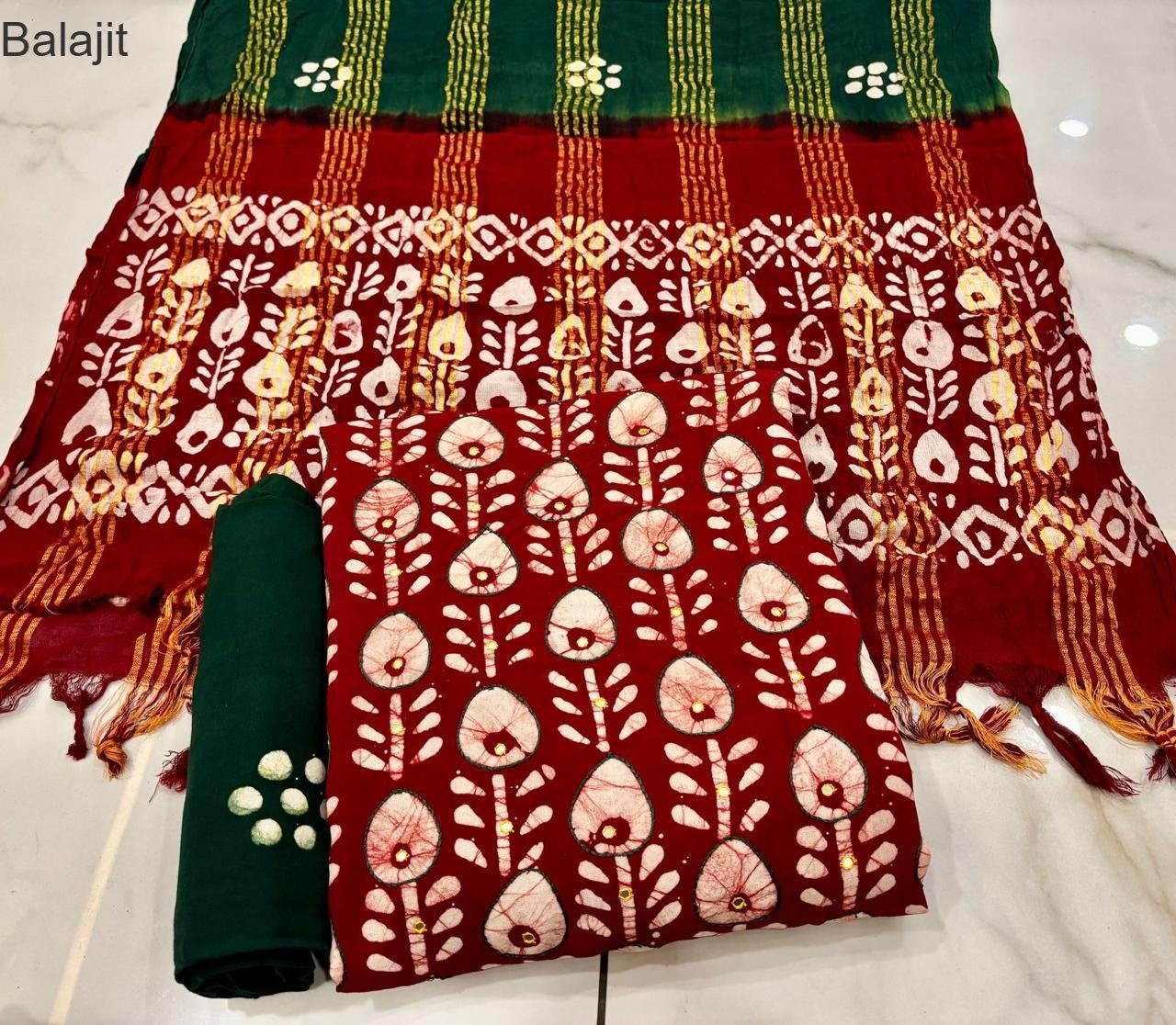 Maachi Work 2025 Balajit Rayon 14Kg Salwar Suits Wholesaler Ahmedabad