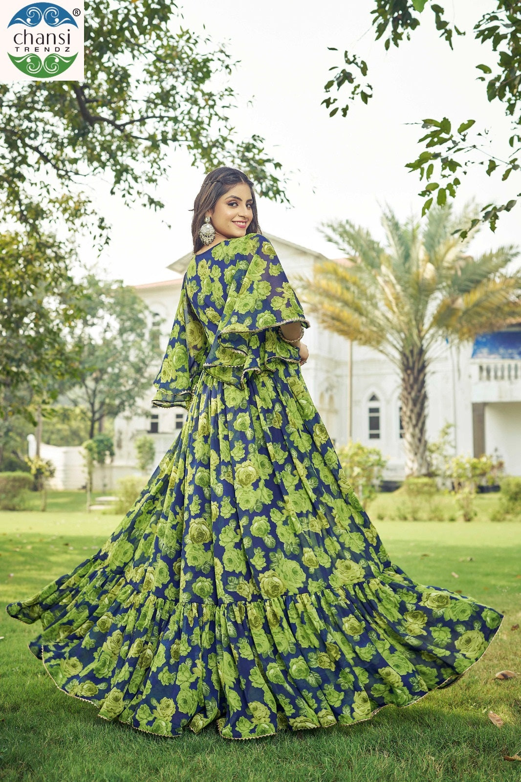 Maahi Chansi Trendz Georgette One Piece Gown Wholesale Price