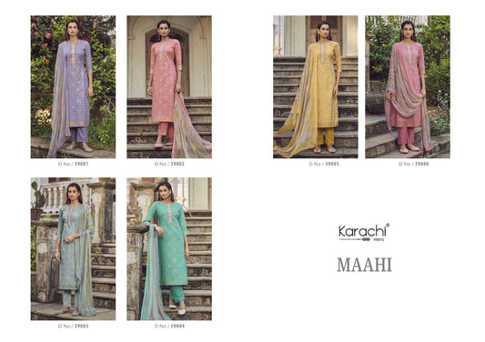Maahi Karachi Prints Lawn Pant Style Suits Wholesaler