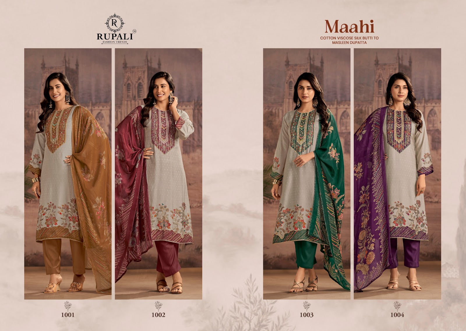 Maahi Rupali Cotton Pant Style Suits Wholesaler Ahmedabad