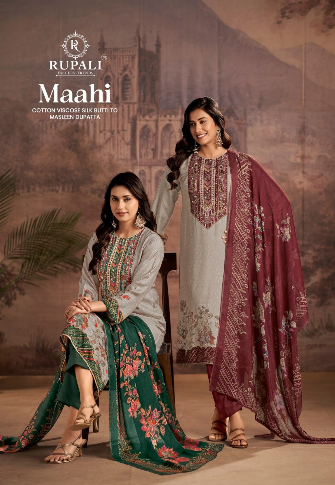 Maahi Rupali Cotton Pant Style Suits Wholesaler Ahmedabad