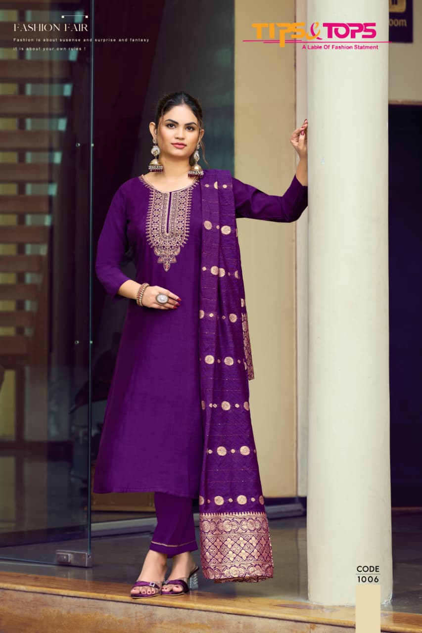 Maahi Vol 2 Tips Tops Roman Silk Readymade Pant Style Suits Wholesale