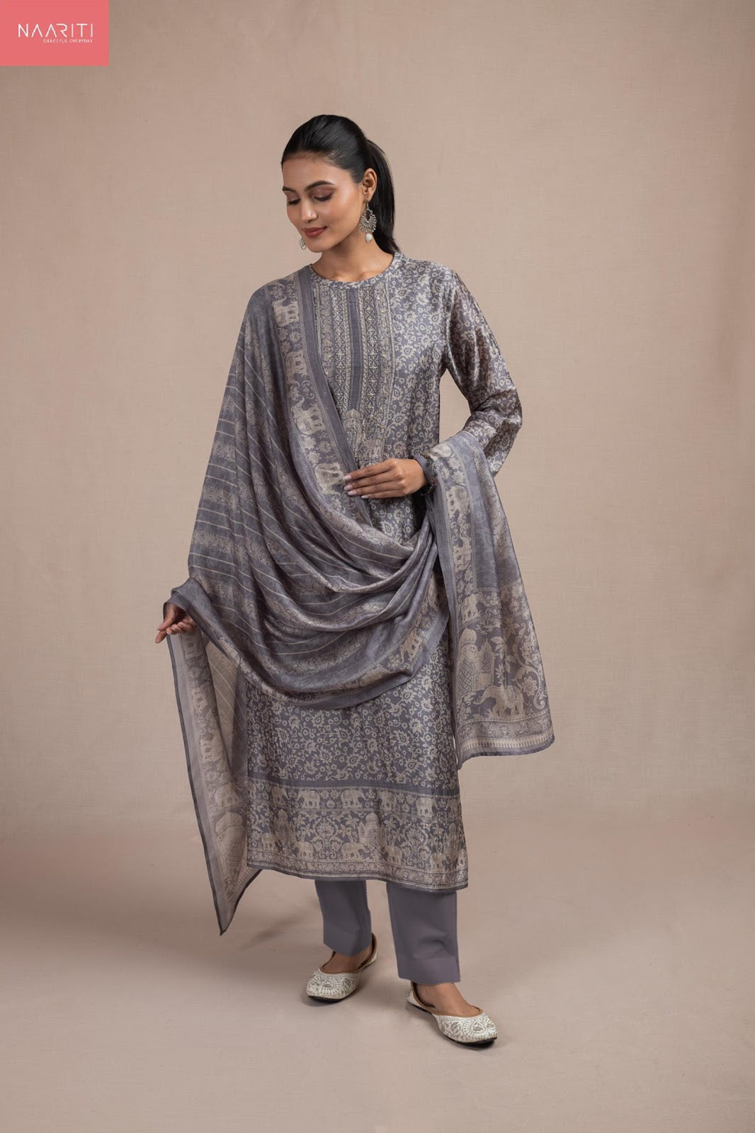 Maanya Naariti Pure Silk Pant Style Suits Manufacturer India