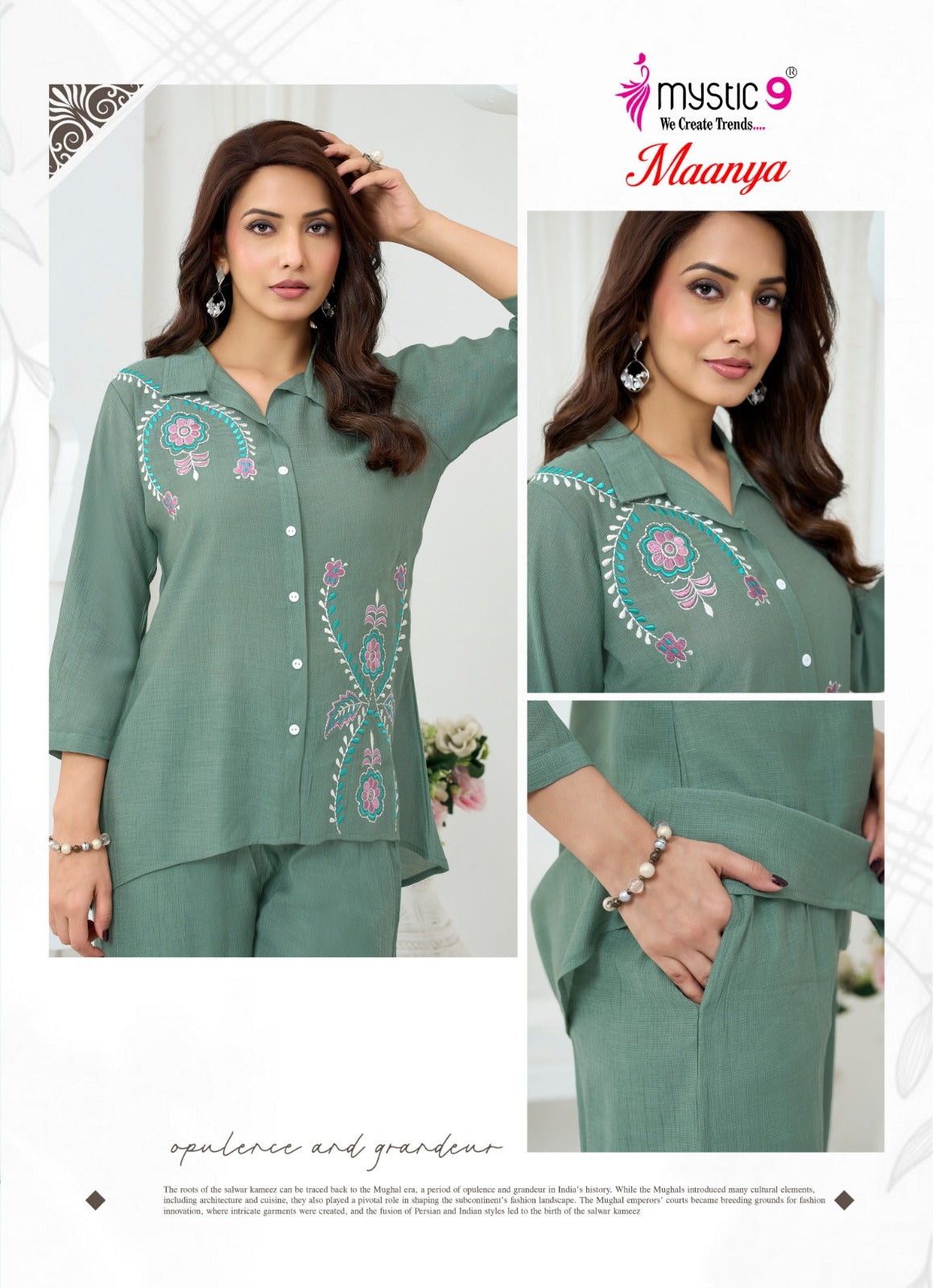 Maanya Vol 2 Mystic 9 Silk Co Ord Set Wholesale