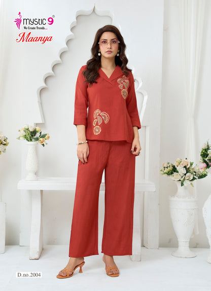 Maanya Vol 2 Mystic 9 Silk Co Ord Set Wholesale