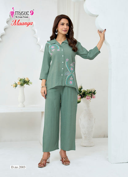 Maanya Vol 2 Mystic 9 Silk Co Ord Set Wholesale