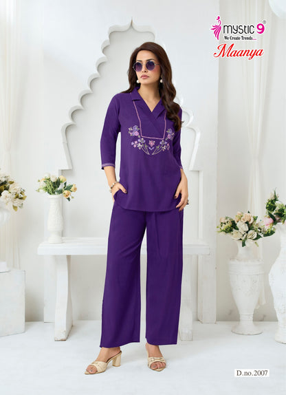 Maanya Vol 2 Mystic 9 Silk Co Ord Set Wholesale