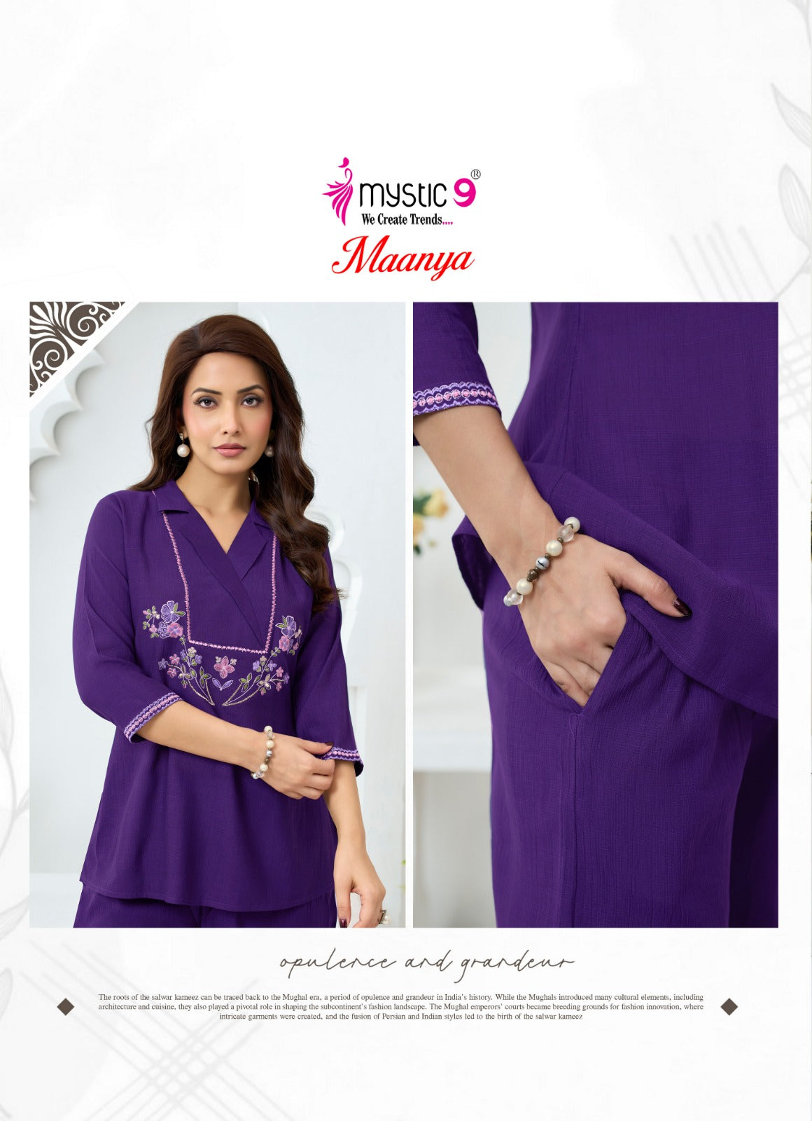 Maanya Vol 2 Mystic 9 Silk Co Ord Set Wholesale