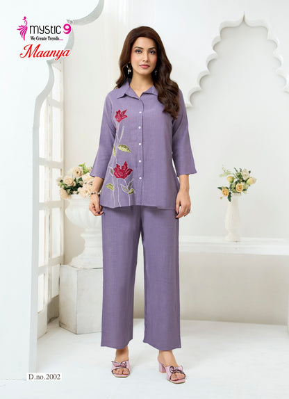 Maanya Vol 2 Mystic 9 Silk Co Ord Set Wholesale