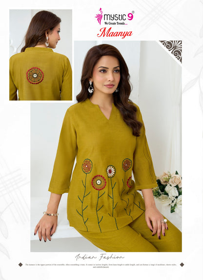 Maanya Vol 2 Mystic 9 Silk Co Ord Set Wholesale