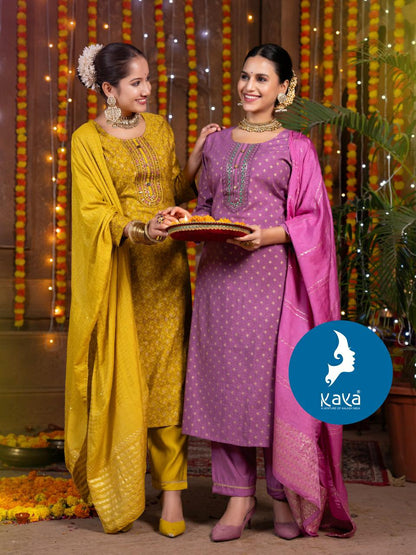 Maayra 2 Kaya Roman Silk Readymade Pant Style Suits Wholesale Price