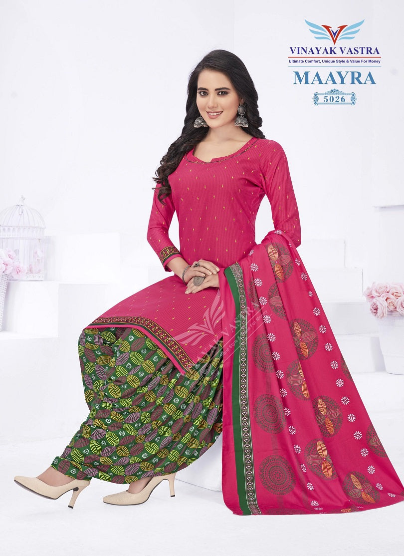 Maayra Vol 2 Vinayak Vastra Rayon Patiyala Style Suits Supplier Gujarat