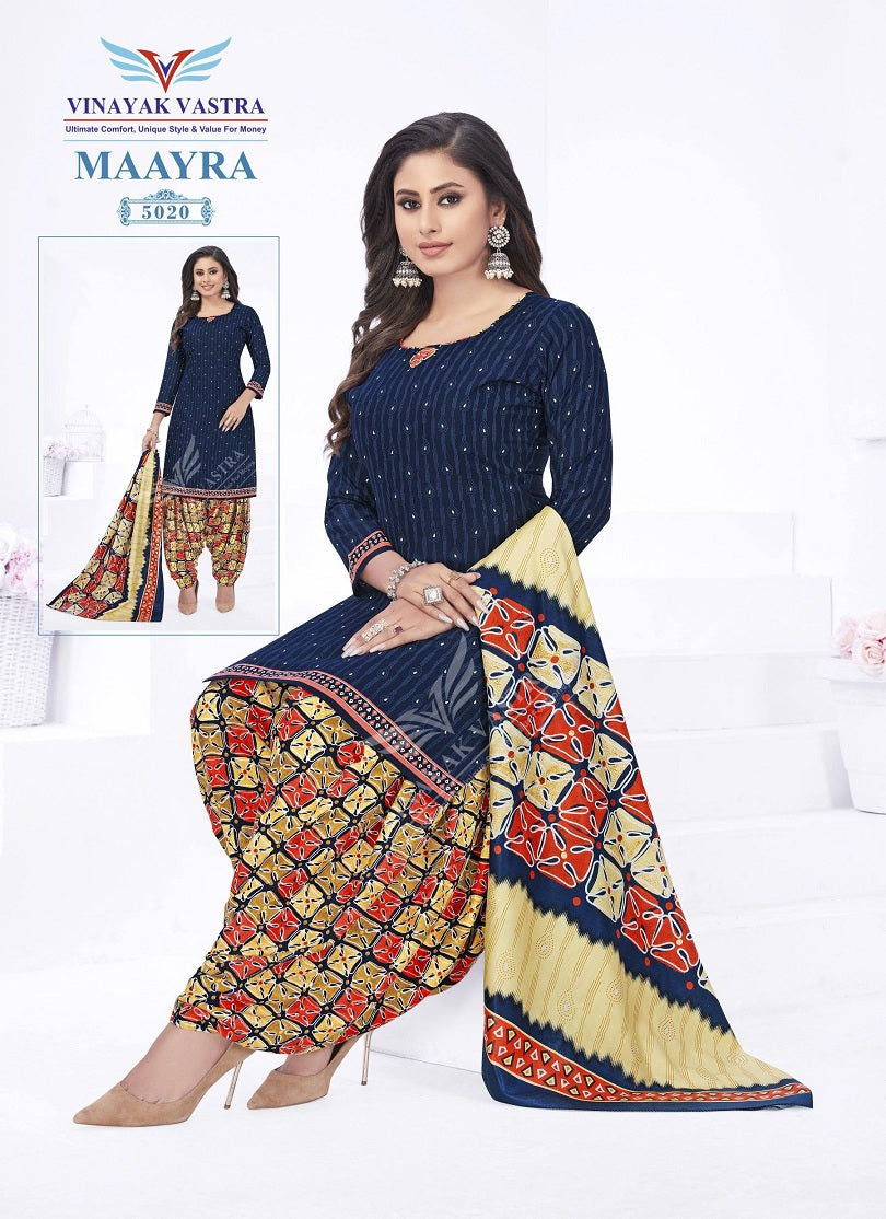 Maayra Vol 2 Vinayak Vastra Rayon Patiyala Style Suits Supplier Gujarat