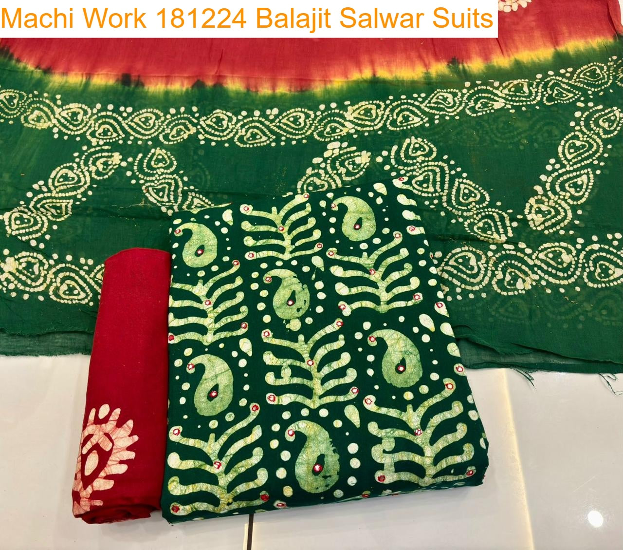 Machi Work 181224 Balajit Cotton Salwar Suits Manufacturer India