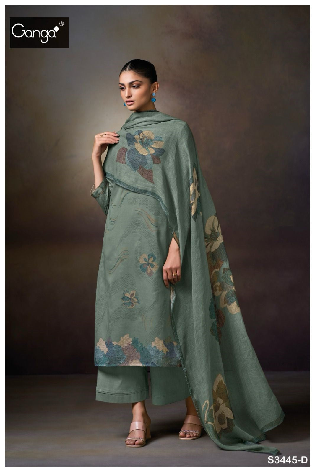 Macie S3445 Ganga Premium Cotton Plazzo Style Suits Wholesale Price