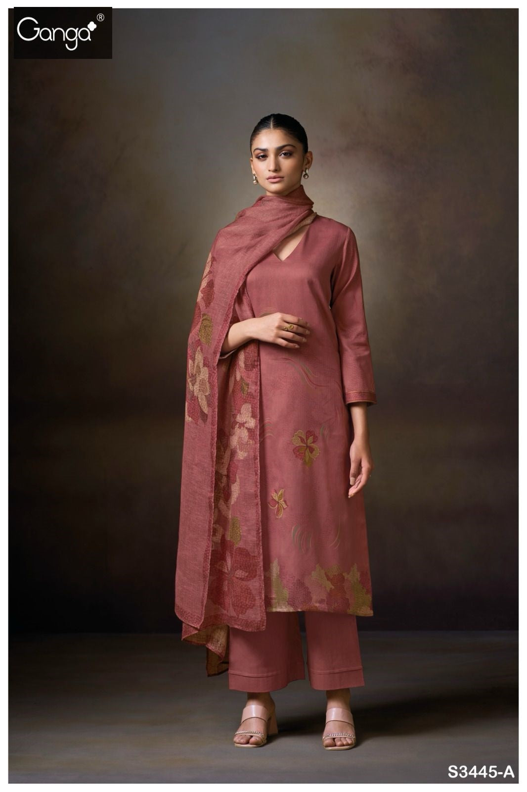 Macie S3445 Ganga Premium Cotton Plazzo Style Suits Wholesale Price