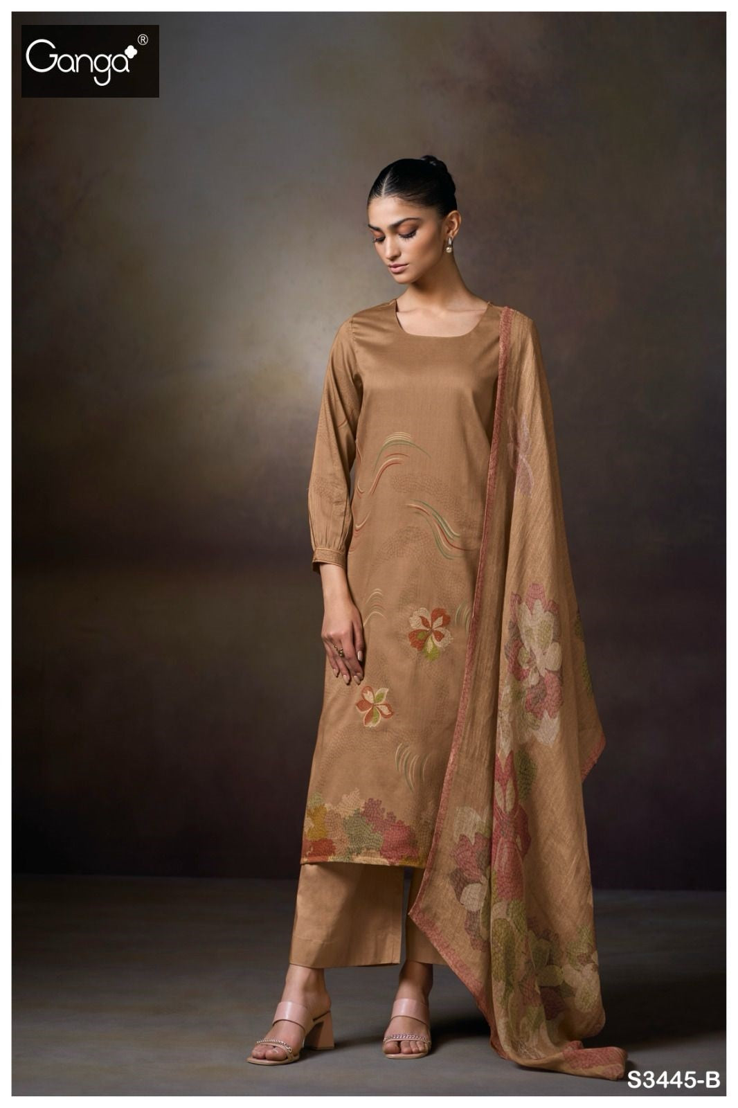 Macie S3445 Ganga Premium Cotton Plazzo Style Suits Wholesale Price