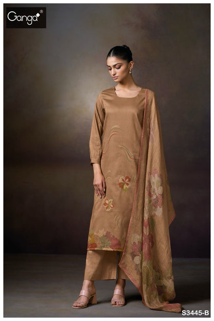 Macie S3445 Ganga Premium Cotton Plazzo Style Suits Wholesale Price