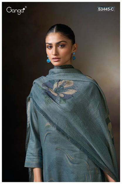 Macie S3445 Ganga Premium Cotton Plazzo Style Suits Wholesale Price