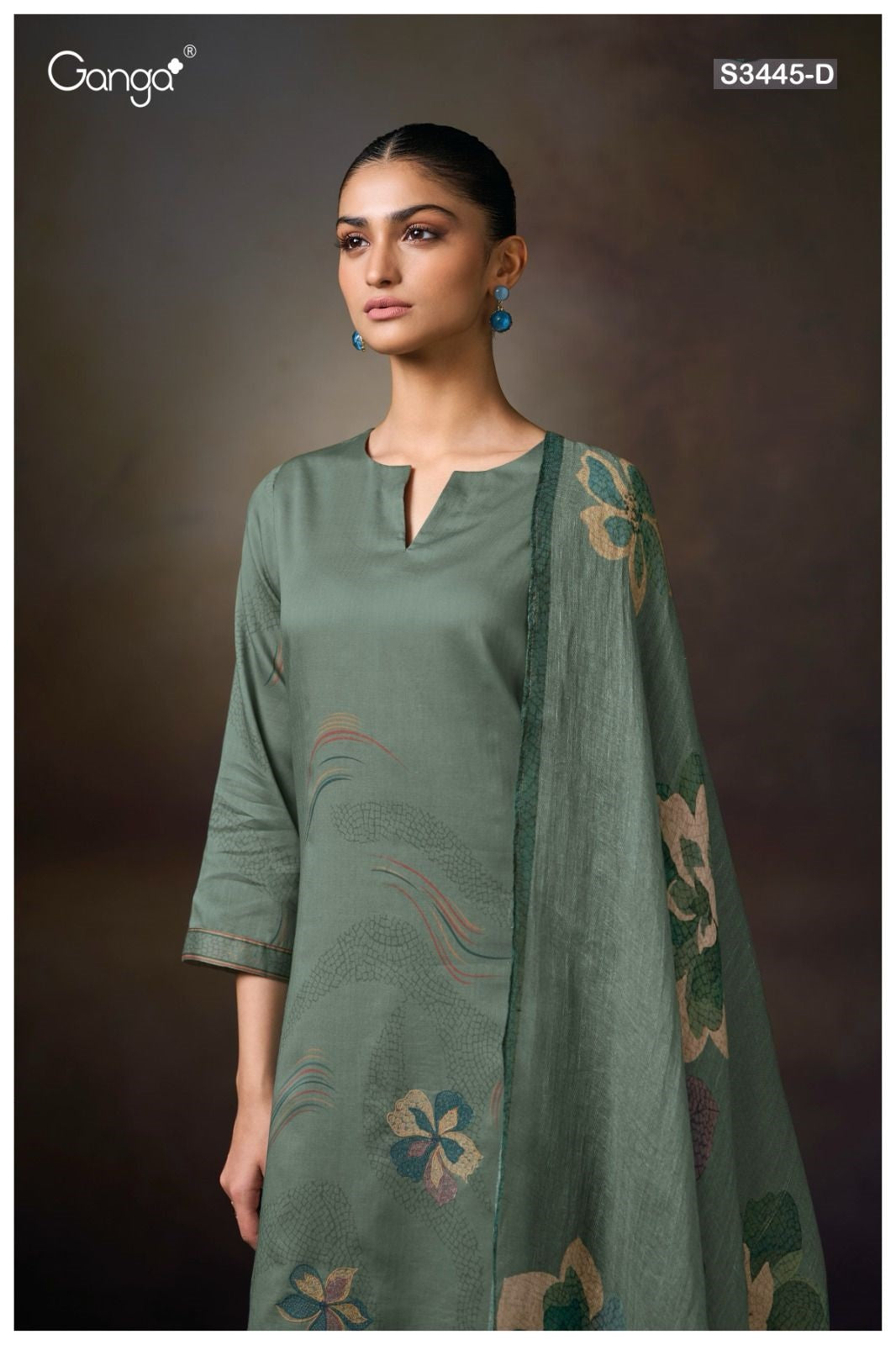 Macie S3445 Ganga Premium Cotton Plazzo Style Suits Wholesale Price