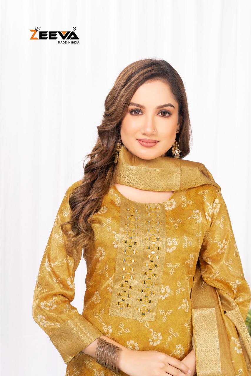 Madam G Zeeva Simmer Readymade Pant Style Suits Wholesaler