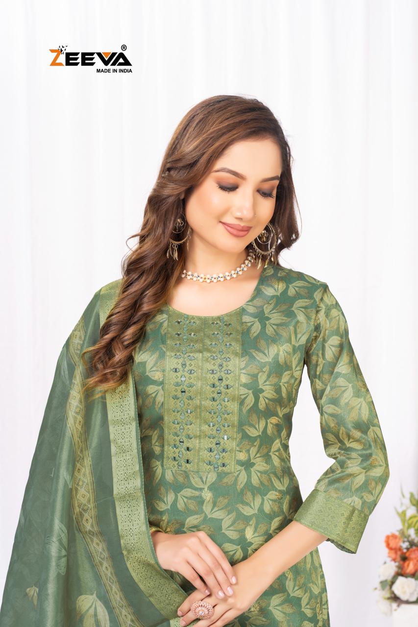 Madam G Zeeva Simmer Readymade Pant Style Suits Wholesaler