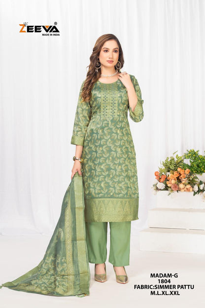 Madam G Zeeva Simmer Readymade Pant Style Suits Wholesaler